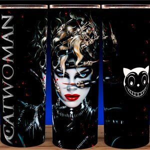 Catwoman 90s Michelle Pfeiffer Batman Bad Hair Day Cup Mug Tumbler 20oz
